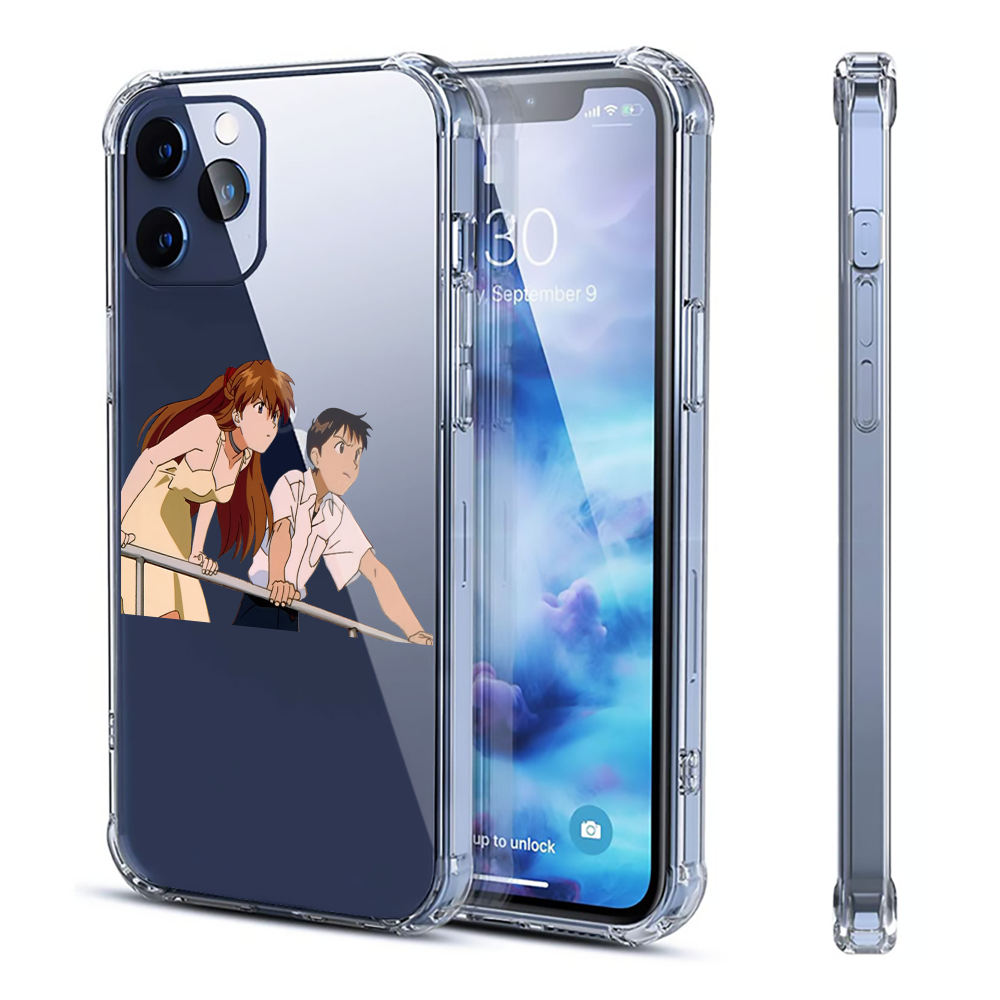 （画像用） EVA 新世紀エヴァンゲリオン 【iPhone 12シリーズ対応】透明スマホケース（クリアソフトケース）